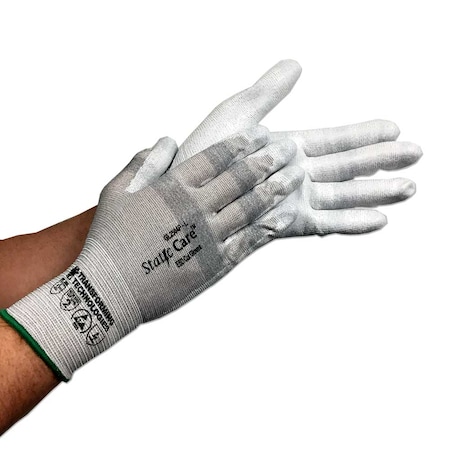 Transforming Technologies ESD Cut Resistant Gloves, Palm Coated, Large GL2504P
